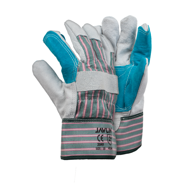 Chrome Leather Reinforced Candy Stripe Gloves