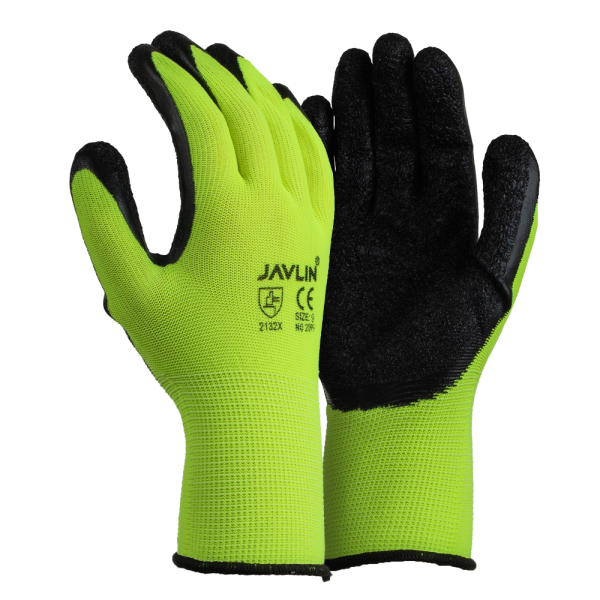 Hi-Vis Micro Latex Coated Flexi Gloves
